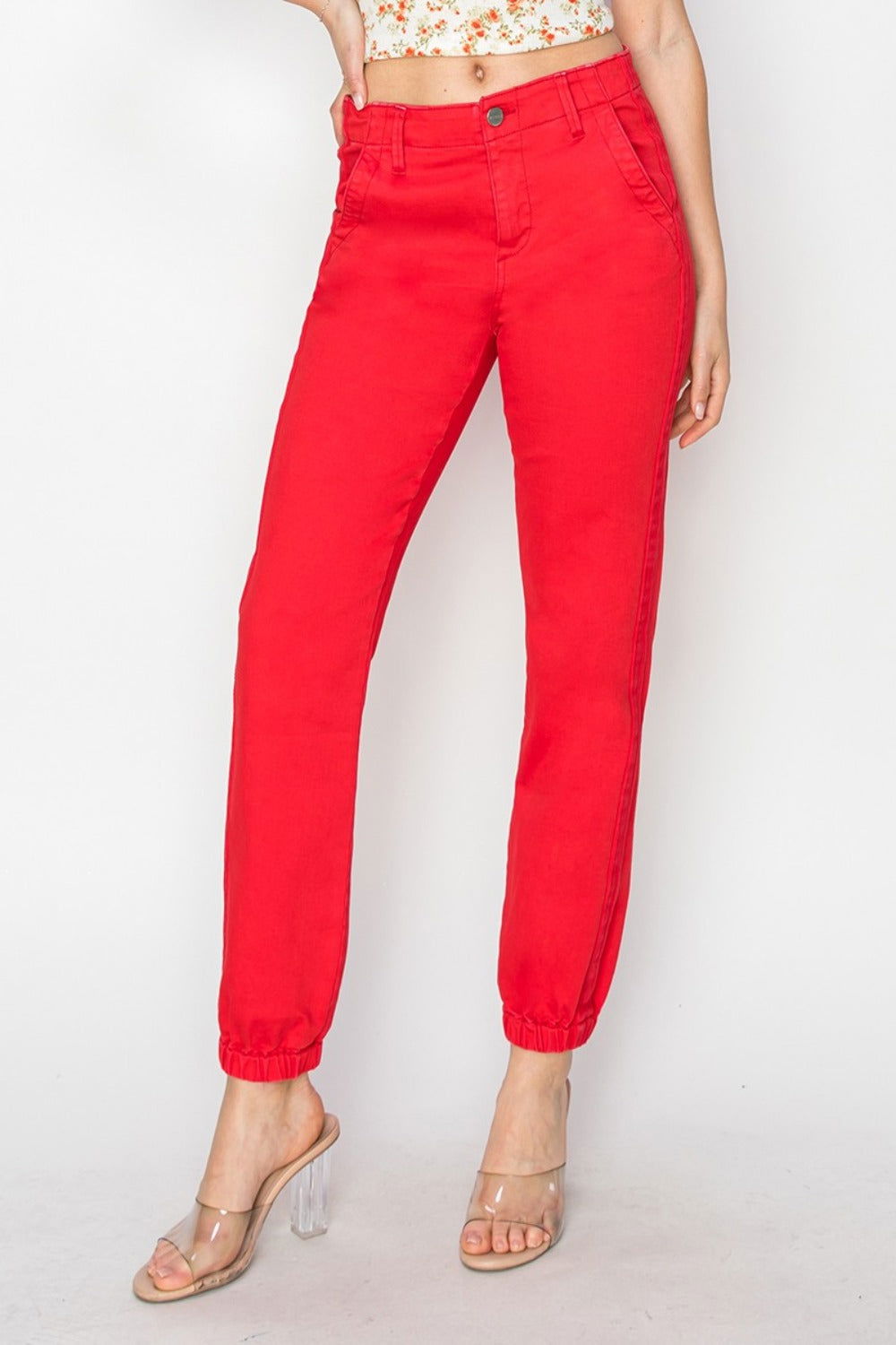 RISEN Full Size High Waisted Jogger Jeans us.meeeshop - 