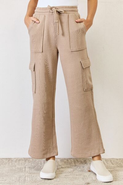 RISEN High Waist Cargo Wide Leg Pants us.meeeshop - Pants