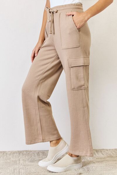 RISEN High Waist Cargo Wide Leg Pants us.meeeshop - 