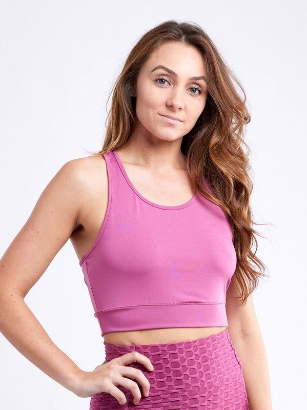 Racerback Lightweight Crop Tank Top us.meeeshop - 