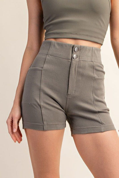 Rae Mode Cotton Stretch Twill Short Pant us.meeeshop - Shorts