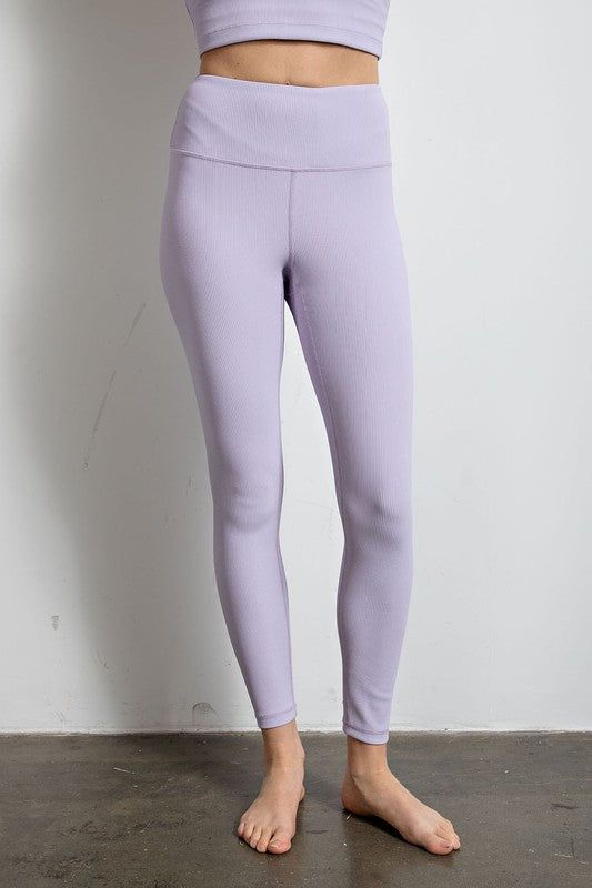 Rae Mode Nylon Rib Yoga Leggings us.meeeshop - 