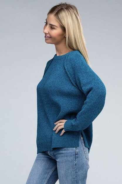 Raglan Chenille Sweater - us.meeeshop