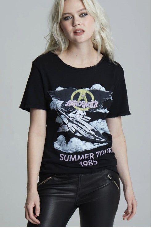 Recycled Karma Aerosmith Summer 1985 Tour Tee us.meeeshop - Shirts & Tops