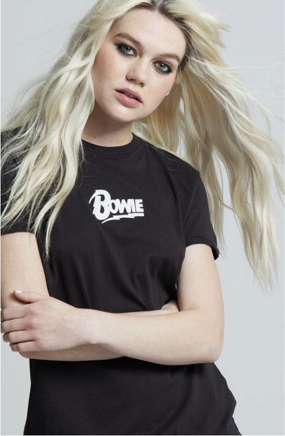 Recycled Karma Bowie Icon Embroidery Tee us.meeeshop - Shirts & Tops