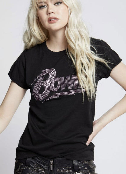 Recycled Karma Bowie Pink Crystal Tee us.meeeshop - 