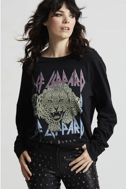 Recycled Karma Def Leppard Love Bites Long Sleeve Tee us.meeeshop - 