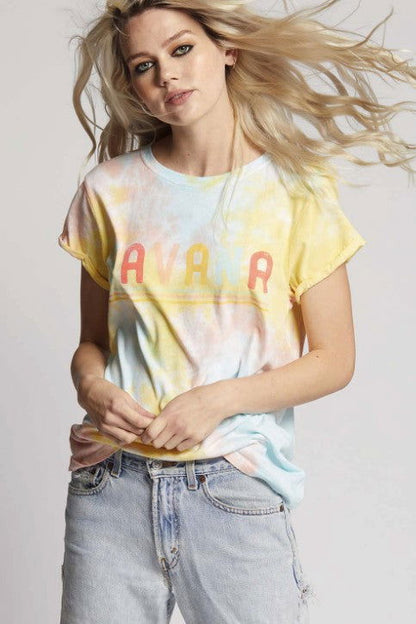 Recycled Karma Havana Endless Summer Tie Dye Fitted T-Shirt us.meeeshop - 