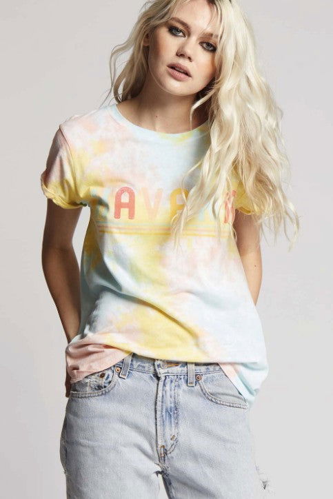 Recycled Karma Havana Endless Summer Tie Dye Fitted T-Shirt us.meeeshop - Shirts & Tops