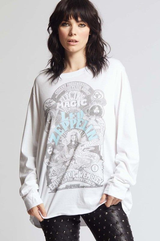 Recycled Karma Led Zeppelin Electric Magic Long Sleeve Tee us.meeeshop - 