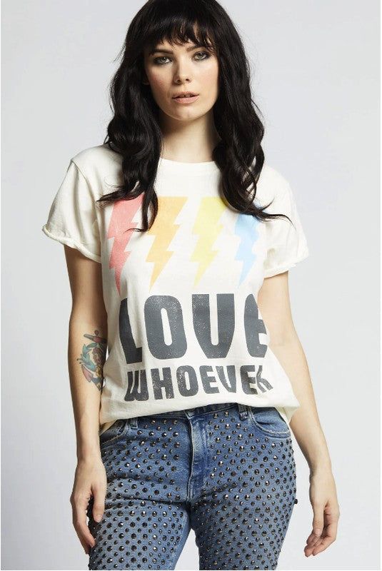 Recycled Karma "Love Whoever" Graphic Tee us.meeeshop - Shirts & Tops