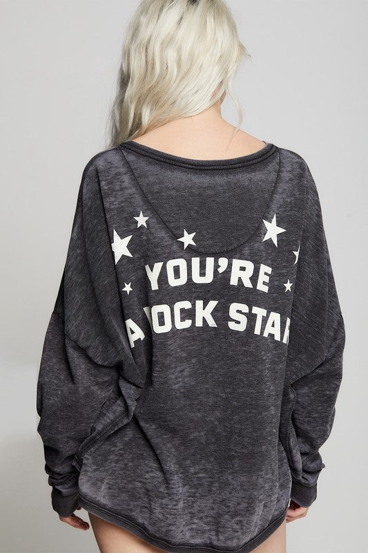 Recycled Karma Made Of Stars One Size Long Sleeve Sweatshirt us.meeeshop - 