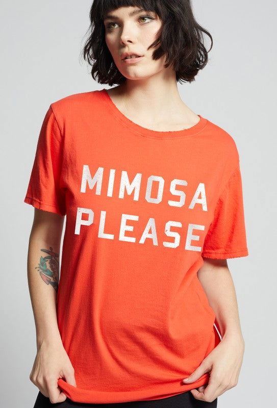 Recycled Karma Mimosa Please Boyfriend Tee us.meeeshop - 