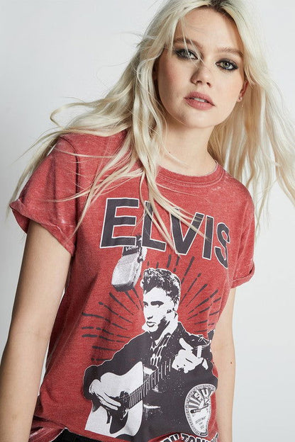 Recycled Karma Sun Records X Elvis Burnout Tee us.meeeshop - 