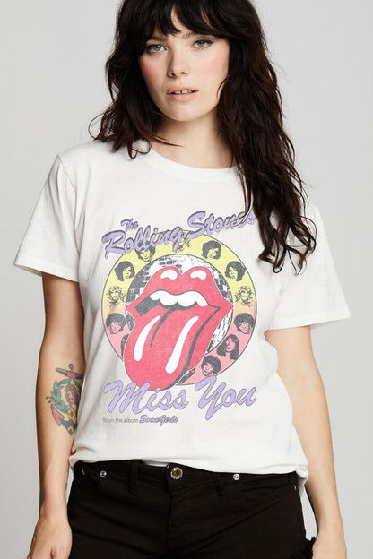 Recycled Karma The Rolling Stones Miss You Unisex Tee us.meeeshop - Shirts & Tops