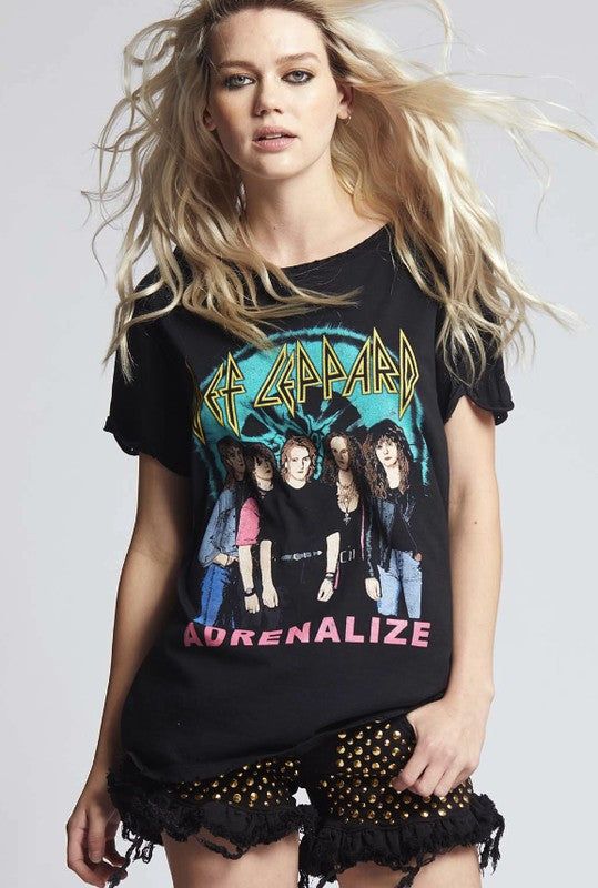 Recycled Karma Def Leppard Band Members Adrenalize Tee - us.meeeshop