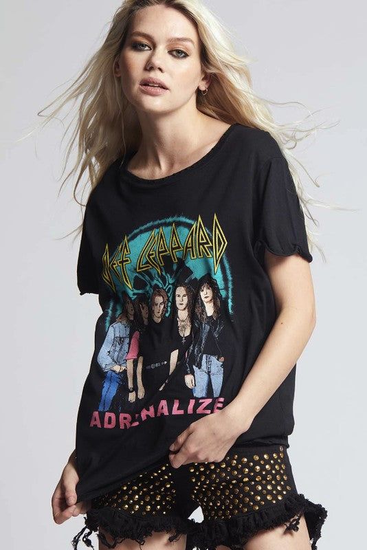 Recycled Karma Def Leppard Band Members Adrenalize Tee - us.meeeshop