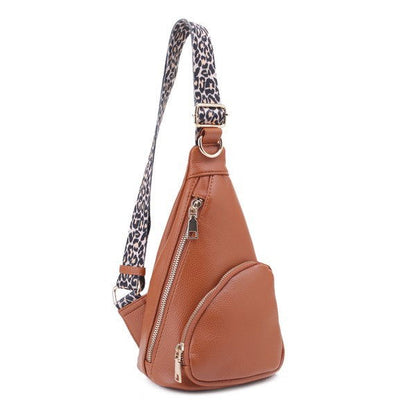 Remy Vegan Leather Sling Handbag Purse Belt Bag us.meeeshop - 