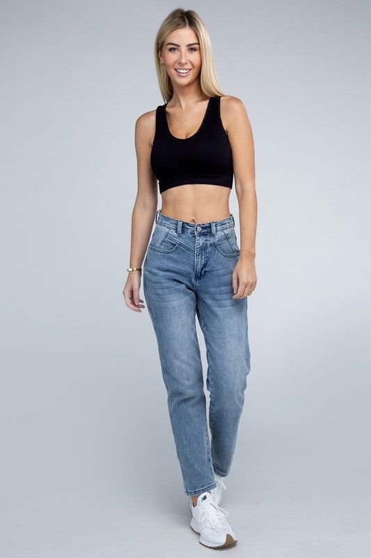 Ribbed Cropped Tank Top us.meeeshop - 