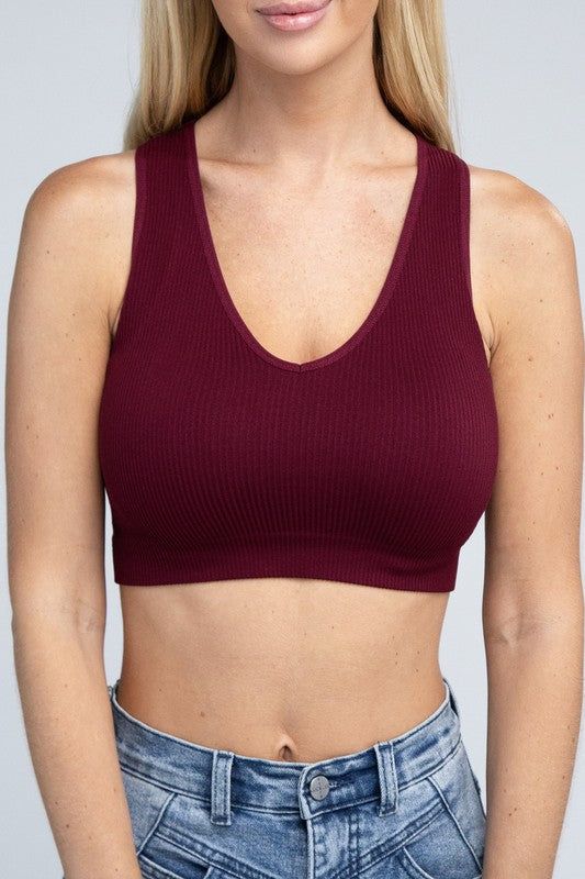 Ribbed Cropped Tank Top - us.meeeshop