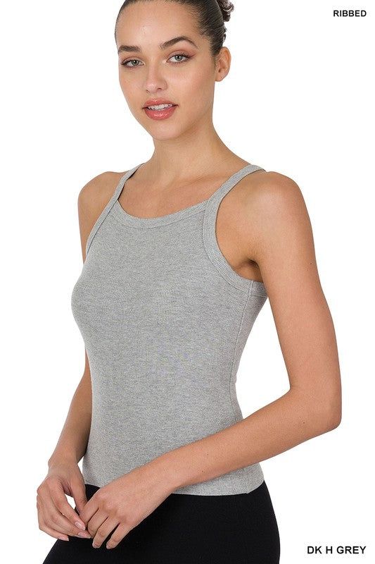 Zenana Ribbed Soft Rayon Cami - us.meeeshop