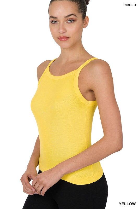 Zenana Ribbed Soft Rayon Cami - us.meeeshop