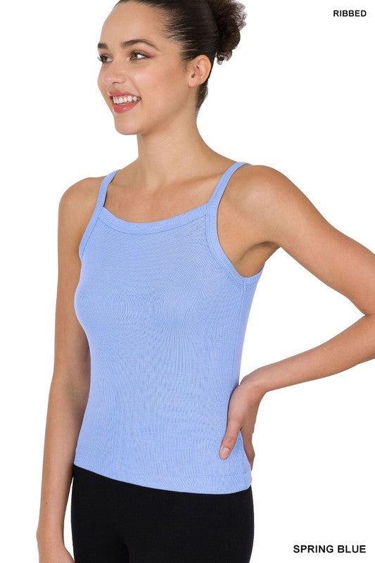 Zenana Ribbed Soft Rayon Cami - us.meeeshop