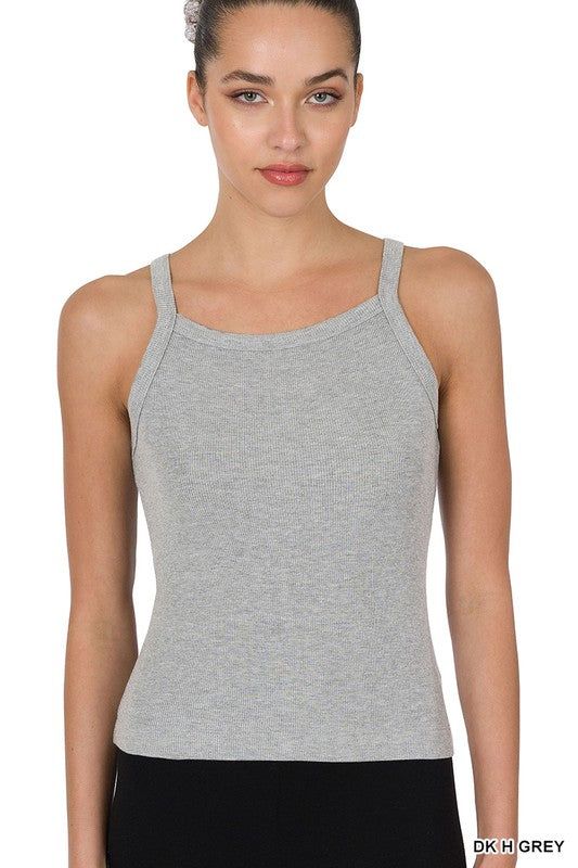 Zenana Ribbed Soft Rayon Cami - us.meeeshop