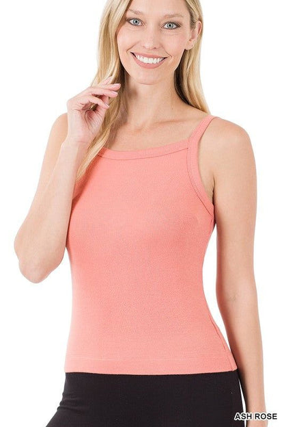 Zenana Ribbed Soft Rayon Cami - us.meeeshop