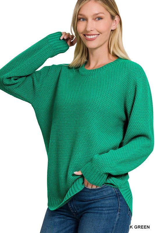 Round Neck Basic Sweater - us.meeeshop