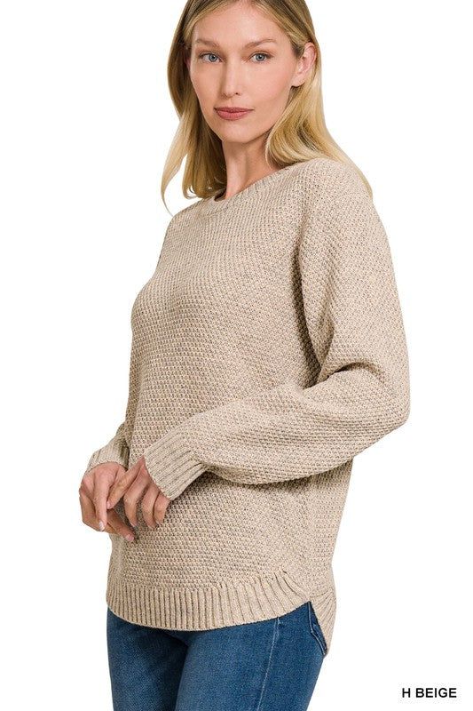 Round Neck Basic Sweater - us.meeeshop