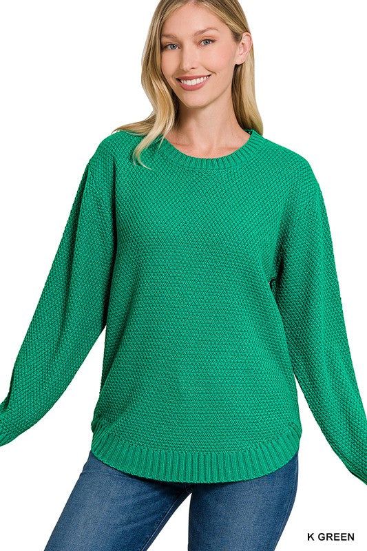 Round Neck Basic Sweater - us.meeeshop