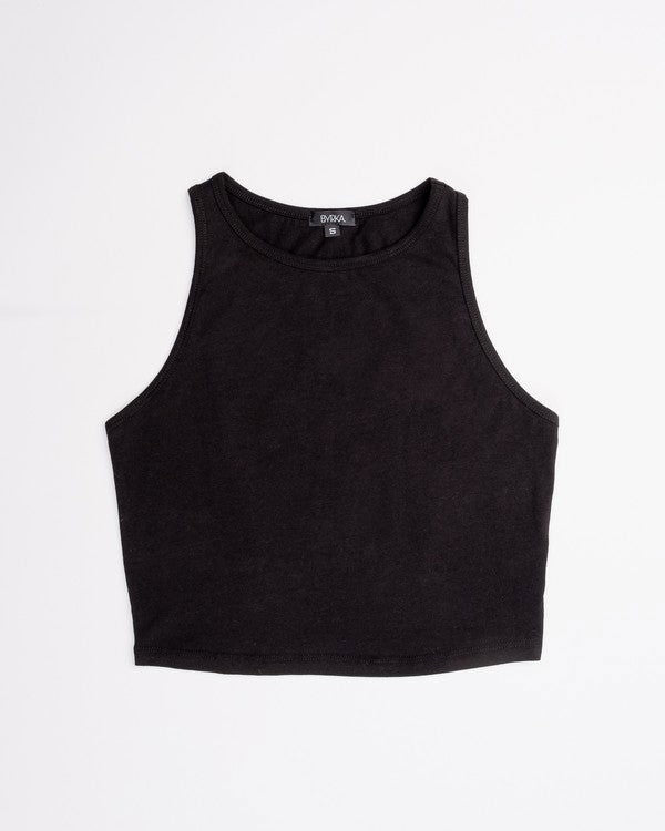 Round Neck Crop Top - us.meeeshop