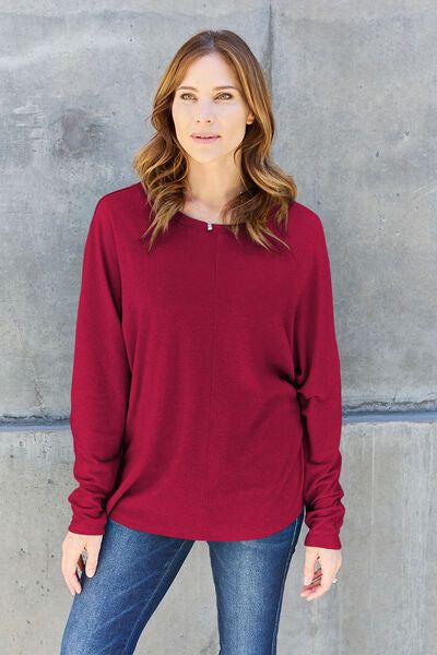 Women's Round Neck Long Sleeve T-Shirt - us.meeeshop