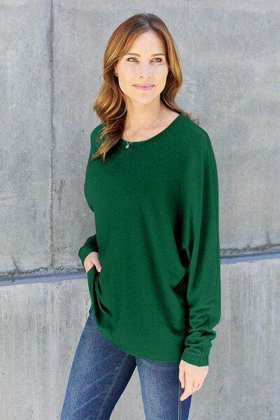 Round Neck Long Sleeve T-Shirt - us.meeeshop