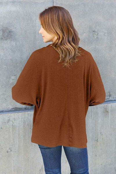 Round Neck Long Sleeve T-Shirt - us.meeeshop