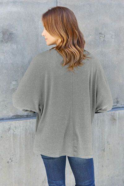 Round Neck Long Sleeve T-Shirt - us.meeeshop