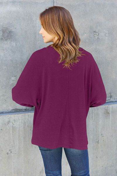 Round Neck Long Sleeve T-Shirt - us.meeeshop