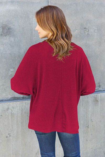 Round Neck Long Sleeve T-Shirt - us.meeeshop