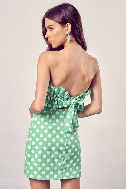 Ruffle Polka Dot Dress us.meeeshop - 