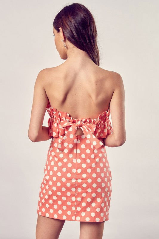 Ruffle Polka Dot Dress us.meeeshop - 