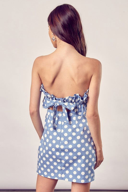 Ruffle Polka Dot Dress us.meeeshop - 