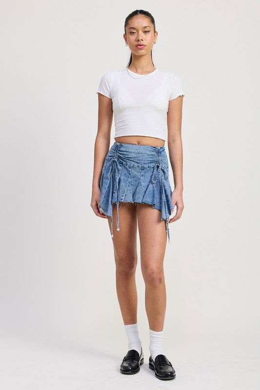 Ruffle Mini Skirt us.meeeshop - 