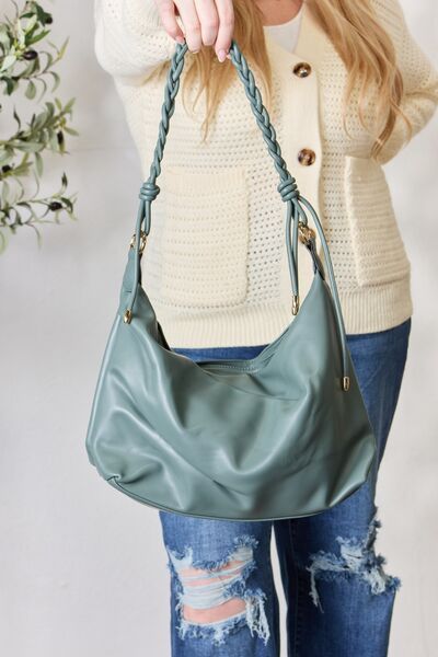 SHOMICO Braided Strap Shoulder Bag us.meeeshop - 