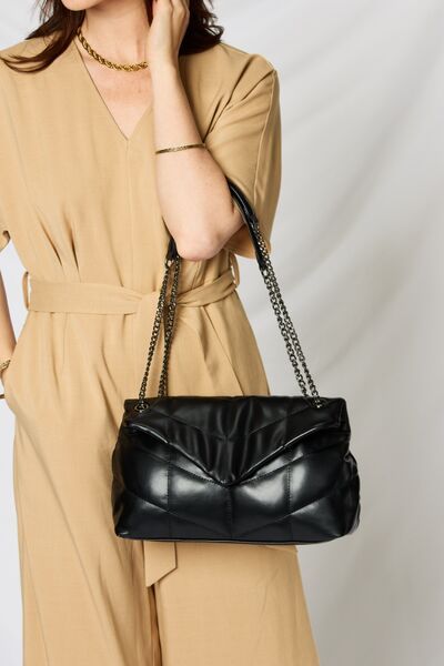 SHOMICO PU Leather Chain Handbag - us.meeeshop