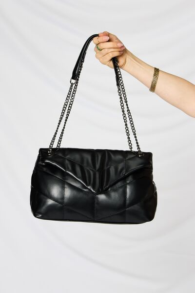 SHOMICO PU Leather Chain Handbag - us.meeeshop