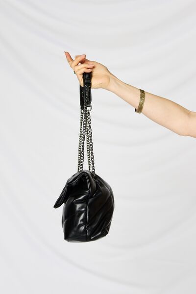 SHOMICO PU Leather Chain Handbag - us.meeeshop