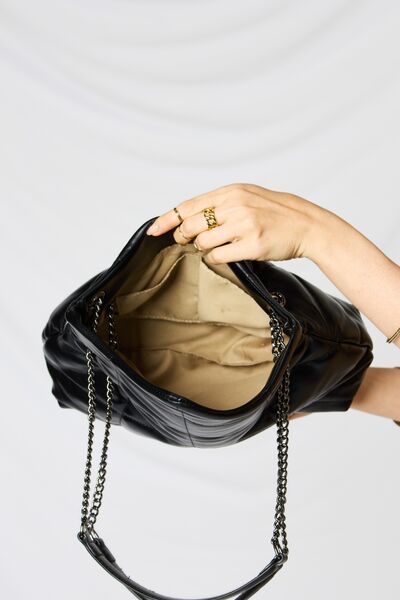 SHOMICO PU Leather Chain Handbag - us.meeeshop
