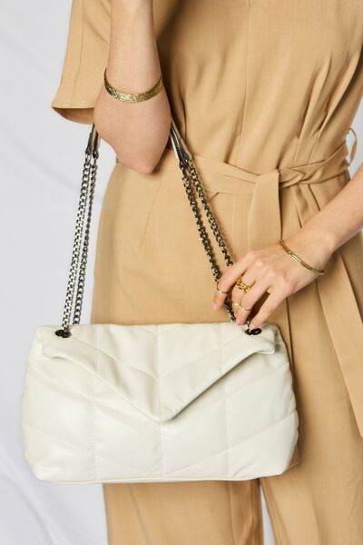 SHOMICO PU Leather Chain Handbag - us.meeeshop