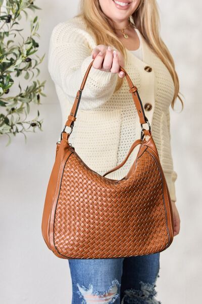 Women's SHOMICO Weaved Vegan Leather Handbag - us.meeeshop